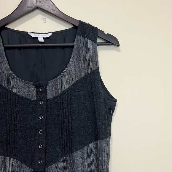 Salt & Pepper Grey Wool Blend Dress - Picture 3 of 15